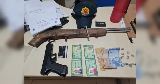 Imagem ilustrativa da notícia Dupla de assaltantes é presa com drogas e armas no Pará