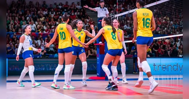 Imagem ilustrativa da notícia Brasil bate Sérvia e
decide título inédito de vôlei