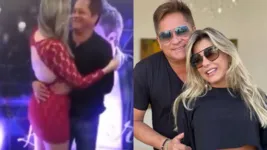 O cantor é casado com Poliana Rocha há 27 anos, mas foi visto beijando fã