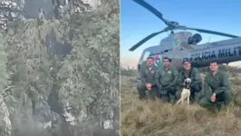 Segundo as autoridades, a operação durou cerca de três horas e o cachorro, felizmente, não se feriu