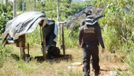 Agentes da PF fazem a desocupação do território desde o último dia 8 de agosto