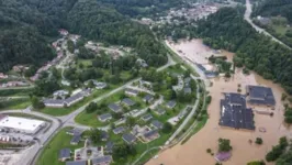 Kentucky registrou por volta de 200 milímetros de chuva em 24 horas