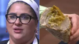 Edleide se despede do "MasterChef" após entregar pão cru Crédito: Reprodução/Band