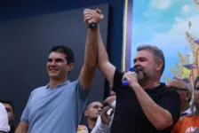 Candidato à reeleição, Helder Barbalho participou de convenção do Avante