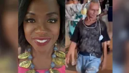 A atriz compartilhou em sua rede social, o vídeo do paraense dançando na Estação das Docas.