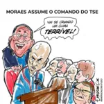 Imagem ilustrativa da notícia Climão durante a posse de Moraes no TSE