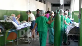 Uma grande mobilização foi feita no local para transferir os pacientes que estavam internados na casa de saúde