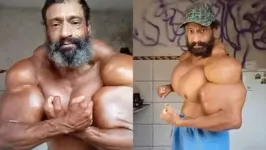 Valdir Segato fez sucesso nas redes sociais por causa dos seus músculos do braço