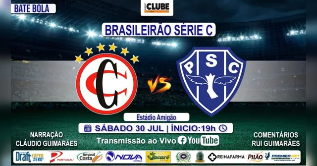 Imagem ilustrativa da notícia Tem Jogo no DOL: acompanhe ao vivo Campinense e Paysandu