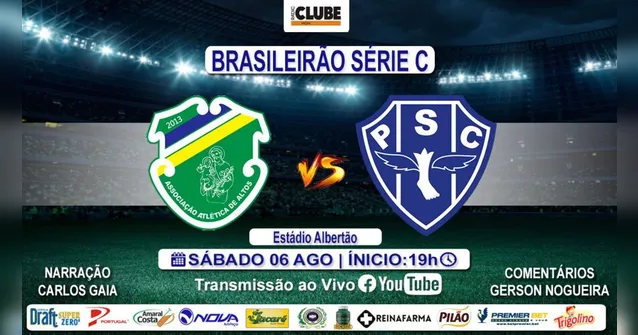 Imagem ilustrativa da notícia Tem Jogo no DOL! Ouça Altos-PI X Paysandu