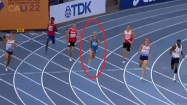 Imagem ilustrativa da notícia Vídeo: pênis de atleta "escapa" em meio a prova de atletismo