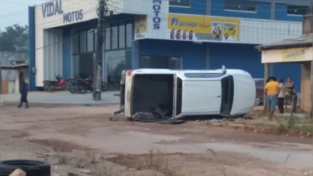 Imagem ilustrativa da notícia Homem furta picape, perde o controle e tomba veículo no Pará