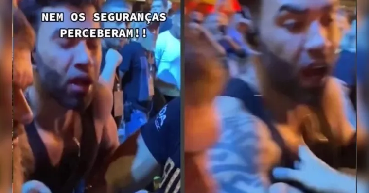 Imagem ilustrativa da notícia Fã rouba cordão de Gusttavo Lima durante show