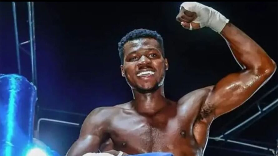 O boxeador nigeriano Miracle Amaeze, de 18 anos.