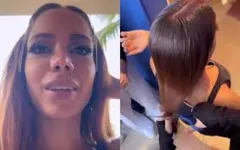 Imagem ilustrativa da notícia Gkay corta e estraga cabelo de Anitta em pós-festa no Rio