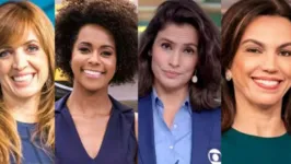 Poliana Abritta, Maju Coutinho, Renata Vaconcellos e Ana Paula Araújo são quatro dos principais nomes do jornalismo da TV Globo. Veja quanto elas recebem!