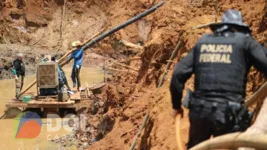 Polícia Federal deflagrou a operação para  desmobilizar garimpos ilegais que poluíram rios de abastecimento da cidade de Parauapebas
