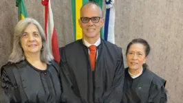 O Desembargador Marcus Augusto Losada e as desembargadoras Ida Selene Duarte Sirotheau Correa Braga e Maria Zuíla Lima Dutra.