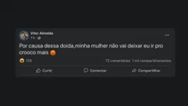 A musa do Croco é o assunto nas redes sociais em Belém