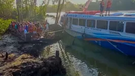 A embarcação estava seguindo viagem para a cidade de Salvaterra, no Marajó