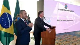 Jair Bolsonaro transmitiu via web reunião
com embaixadores ocorrida em julho.
