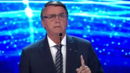 O presidente Jair Bolsonaro no debate de domingo.