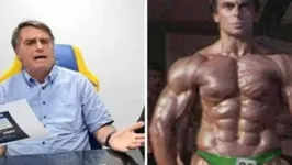 Bolsonaro postou montagem como fisiculturista