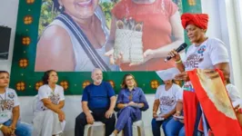 Lula e Janja em visita ao  Casarão das Quebradeiras de Coco do Maranhão.