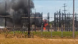 Subestação também atende regiões vizinhas e os moradores também ficaram sem energia