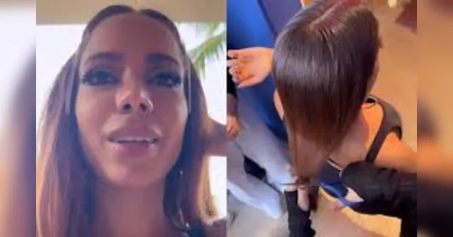 Imagem ilustrativa da notícia Gkay corta e estraga cabelo de Anitta em pós-festa no Rio