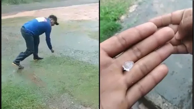 Imagem ilustrativa da notícia Vídeo mostra chuva de granizo em Igarapé-Açu. Veja!