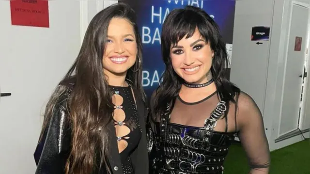 Imagem ilustrativa da notícia Vídeo: Demi Lovato e Juliette se encontram no Rock in Rio