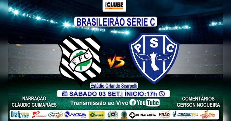 Imagem ilustrativa da notícia Tem Jogo no DOL! Ouça Figueirense X Paysandu pela Série C
