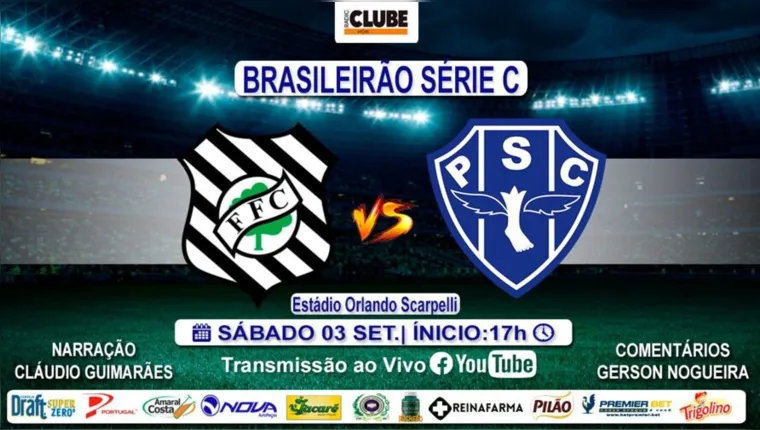 Imagem ilustrativa da notícia Tem Jogo no DOL! Ouça Figueirense X Paysandu pela Série C