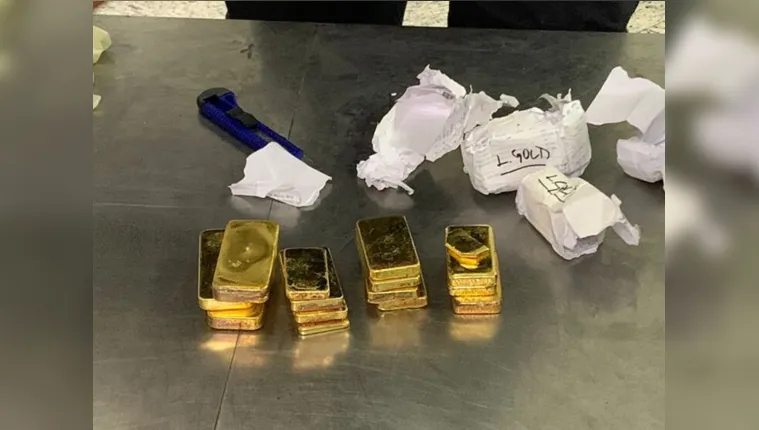Imagem ilustrativa da notícia Aeroporto de Belém: Receita Federal apreende 7,85 kg de ouro