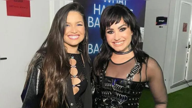 Imagem ilustrativa da notícia Vídeo: Demi Lovato e Juliette se encontram no Rock in Rio
