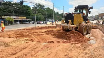 O trecho da BR-316 está em obras.