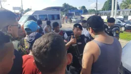 Motoristas e cobradores fecharam a Augusto Montenegro em protesta após a morte de um colega de profissão.