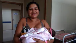 Letícia, que ganhou bebê no dia 13 de setembro passado no Abelardo Santos,  contou uma experiência marcante.