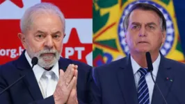 Lula (PT) e Bolsonaro (PL)