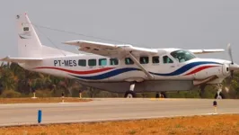 Modelo do avião PT - MES - Caravan que fez o pouso forçado