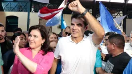 A candidata Simone Tebet esteve em campanha presidencial no Pará e foi recebida por Helder.