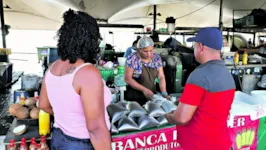 Nas barracas do Ver-o-Peso, a expectativa é de boas vendas, apesar do reajuste que ocorreu