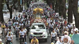 Romaria dos ciclistas: trajeto sairá da Praça Santuário e passará por diversas avenidas e travessas.