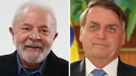 uiz Inácio Lula da Silva (PT) e Jair Messias Bolsonaro (PL), respectivamente.