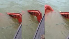 A embarcação foi localizada no fundo do rio por pescadores da região da Ilha de Cotijuba.