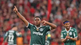 Endrick comemorou duas vezes, mas apenas um dos gols foi credenciado para ele