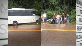 Imagem ilustrativa da notícia Vídeo: acidente mata motorista na Estrada do Tauá 