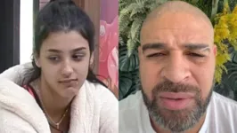 Bia Miranda e Adriano Imperador: neta de Gretchen teve medo de gravidez