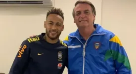 Presidente Jair Bolsonaro e o jogador Neymar